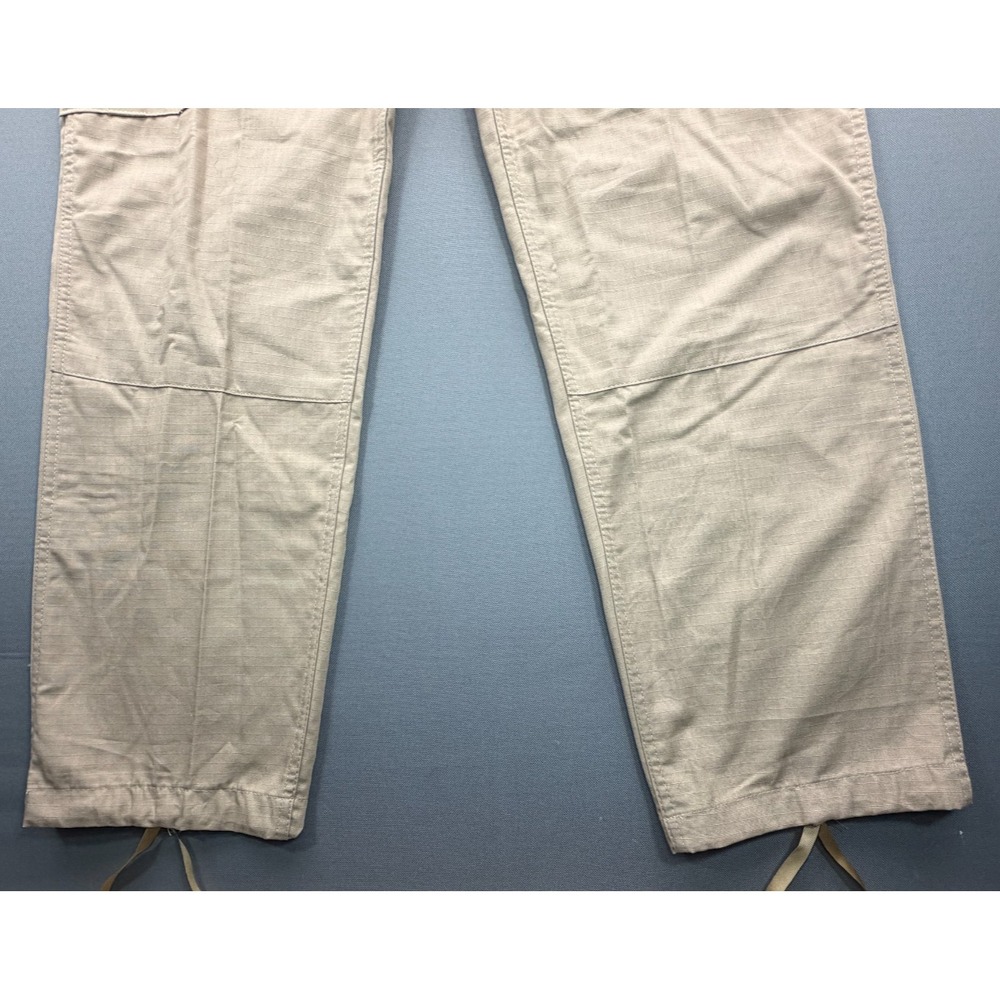 BDU Combat Trousers Khaki Tan Cargo Pants 100% Cotton USA | Men's Medium Long - Picture 6 of 15